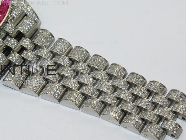 DateJust 41 126300 Full Paved Diamonds Rainbow 904 GSF Best Edition Diamonds Dial Arabic Markers on Jubilee Bracelet VR3235 – Bild 21