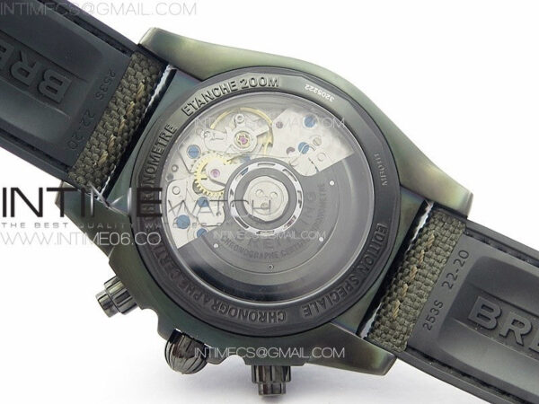 CHRONOMAT 44MM BLACKSTEEL V9F 1:1 SPECIAL EDITION BLACK DIAL ON BLACK RUBBER STRAP – Bild 21