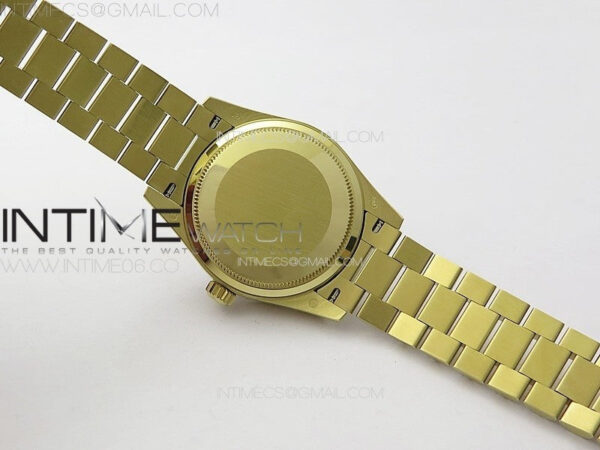 DateJust 31mm 278274 YG Crystals Bezel GMF Best Edition Green Flowers Crystals Dial on YG President Bracelet A2824 – Bild 22