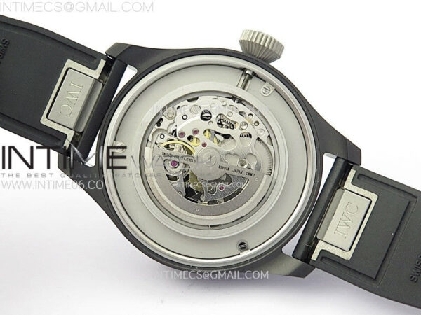 Big Pilot IW329801 Real Ceramic M+F 1:1 Best Edition Black Dial on Black Rubber Strap SEIKO 8N-24 – Bild 21