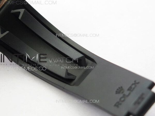 Yacht-Master 126655 3EF 1:1 Best Edition 3D Black Ceramic Bezel on Black Rubber Strap VR3235 – Bild 20