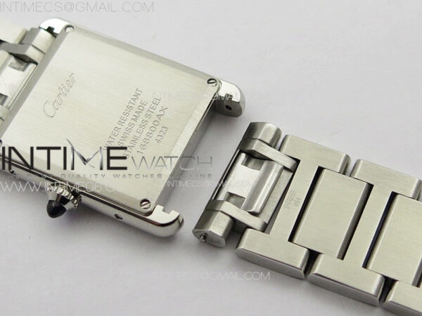 Tank Louis Ladies 25mm SS 8848F 1:1 Best Edition White Dial on SS Bracelet Ronda Quartz(Free leather strap) – Bild 22