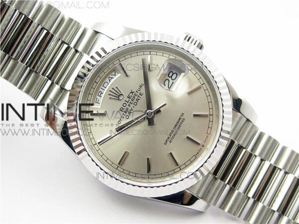 Day-Date 36 128239 SS BP Best Edition Silver Sticks Markers Dial on SS President Bracelet – Bild 22