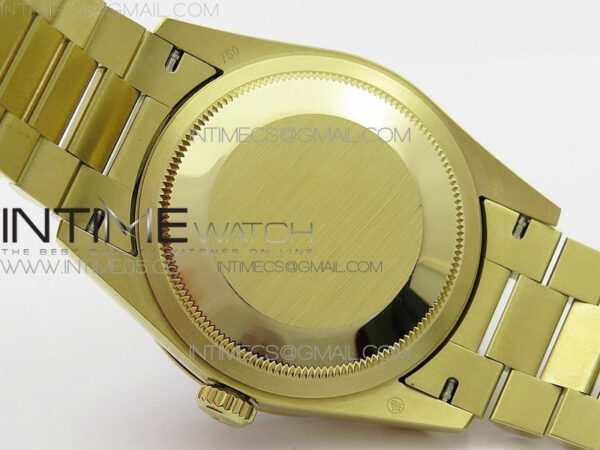 Day-Date 36 128235 YG/Crystal BP Best Edition Black Crystal Marker Dial on YG President Bracelet A2836 – Bild 22