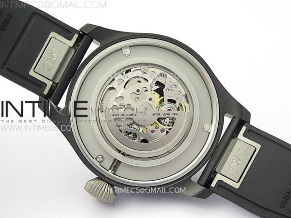 Big Pilot IW329801 Real Ceramic M+F 1:1 Best Edition Black Dial on Black Rubber Strap SEIKO 8N-24 – Bild 22