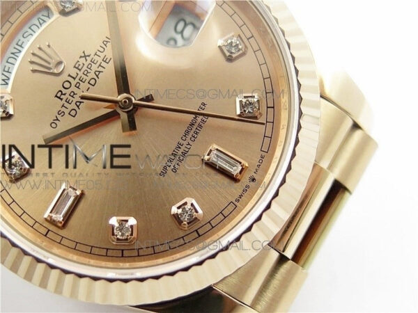 Day-Date 36 128239 RG BP Best Edition Pink Gold Crystal Markers Dial on RG President Bracelet – Bild 22
