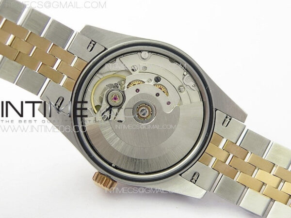 DateJust 31mm 278274 904L SS/RG GMF Best Edition Silver Flowers Crystals Dial on 904L SS/RG Jubilee Bracelet A2824 – Bild 23