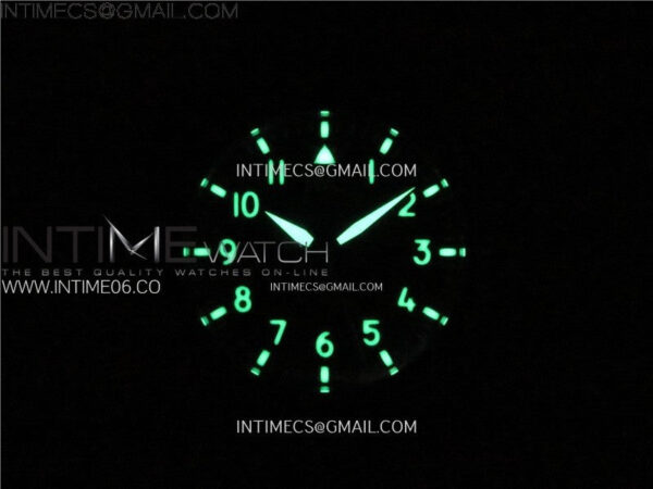 Big Pilot IW329801 Real Ceramic M+F 1:1 Best Edition Black Dial on Black Rubber Strap SEIKO 8N-24 – Bild 23