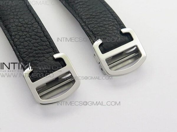 Tank Solo Ladies 25mm SS AF 1:1 Best Edition White Dial on Black Leather Strap Ronda Quartz – Bild 23