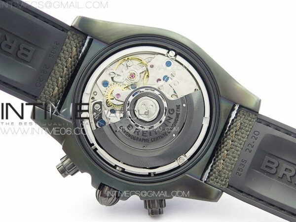 CHRONOMAT 44MM BLACKSTEEL V9F 1:1 SPECIAL EDITION BLACK DIAL ON BLACK RUBBER STRAP – Bild 23