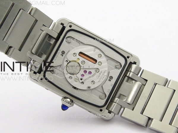 Tank Louis Ladies 25mm SS 8848F 1:1 Best Edition White Dial on SS Bracelet Ronda Quartz(Free leather strap) – Bild 23