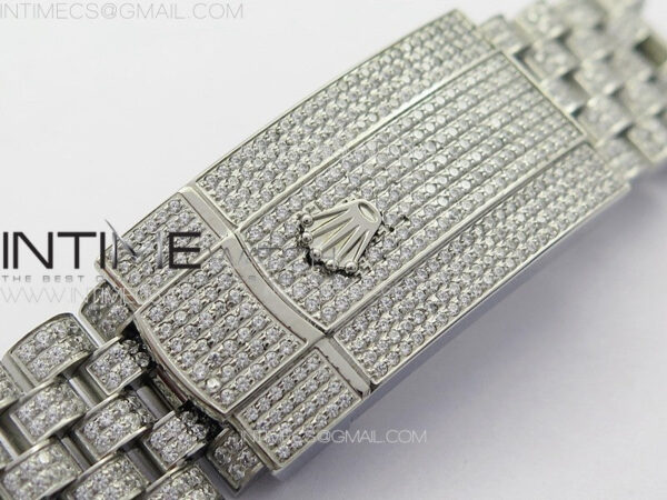 DateJust 41 126300 Full Paved Diamonds Rainbow 904 GSF Best Edition Diamonds Dial Arabic Markers on Jubilee Bracelet VR3235 – Bild 23