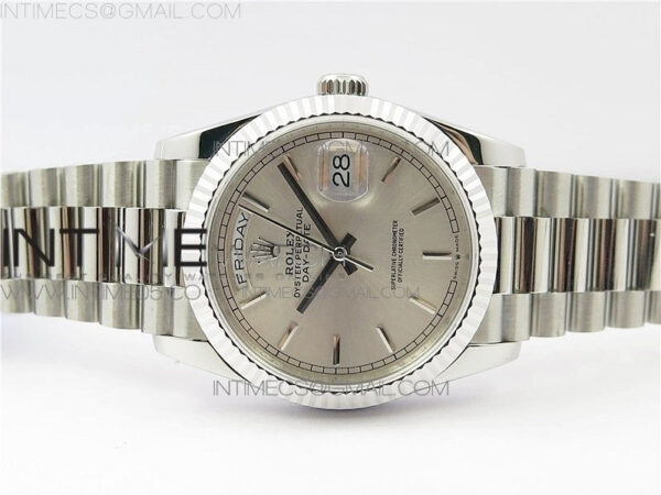 Day-Date 36 128239 SS BP Best Edition Silver Sticks Markers Dial on SS President Bracelet – Bild 23
