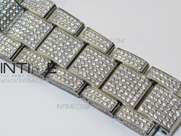 DateJust 41 126334 904 Full Paved Diamonds BP Best Edition Black Dial Sticks Markers on Oyster Bracelet A2824 – Bild 23