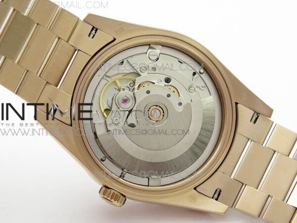 Day-Date 36 128235 RG/Crystal BP Best Edition RG Crystal Marker Dial on RG President Bracelet A2836 – Bild 24