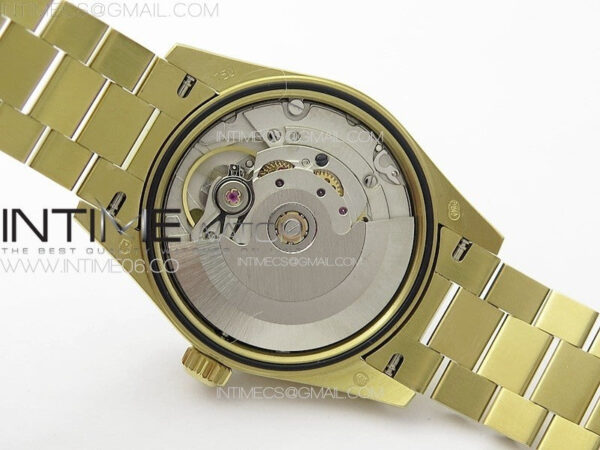 DateJust 31mm 278274 YG Crystals Bezel GMF Best Edition Green Flowers Crystals Dial on YG President Bracelet A2824 – Bild 24