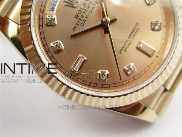 Day-Date 36 128239 RG BP Best Edition Pink Gold Crystal Markers Dial on RG President Bracelet – Bild 23