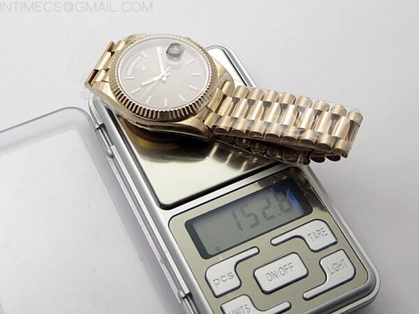Day Date 40mm 228238 Gain Weight YG/tungsten APSF 1:1 Best Edition White Dial Roman Markers on YG President Bracelet A2836 – Bild 25