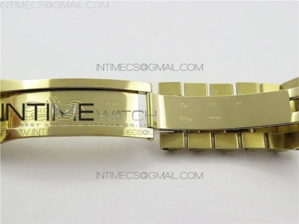 Day-Date 36 128239 YG BP Best Edition Green Crystal Markers Dial on YG President Bracelet – Bild 25