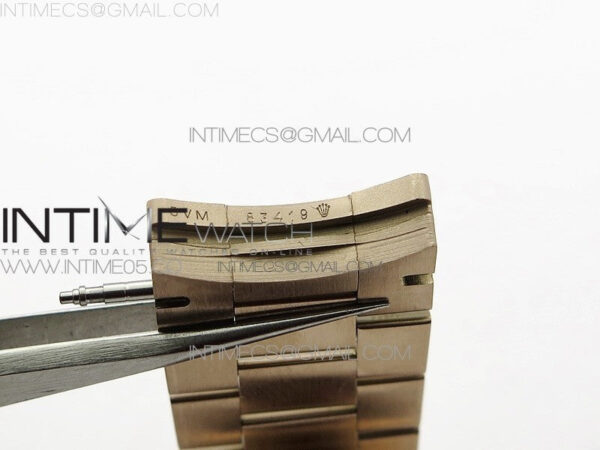 Day-Date 36 128235 RG/Crystal BP Best Edition Brown Crystal Marker Dial on RG President Bracelet A2836 – Bild 26