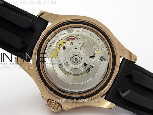 Yacht-Master 126655 RG APSF Best Edition 3D Black Ceramic Bezel on Black Rubber Strap SA3235 – Bild 26