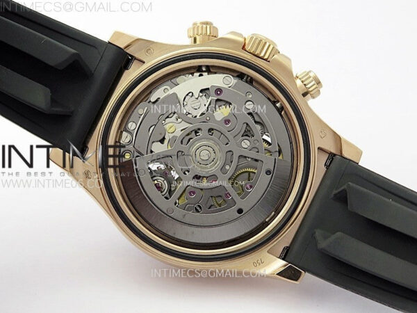 Blacken Daytona RG Rainbow Bezel GETF Best Edition Skeleton Dial on Rubber Strap SA4130 – Bild 26