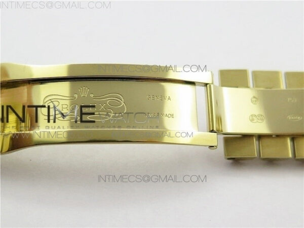 Day-Date 36 128239 YG BP Best Edition Green Crystal Markers Dial on YG President Bracelet – Bild 26