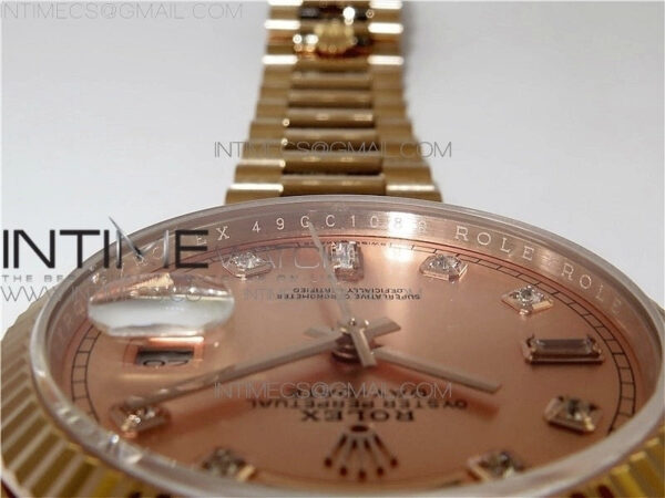Day-Date 36 128239 RG BP Best Edition Pink Gold Crystal Markers Dial on RG President Bracelet – Bild 28