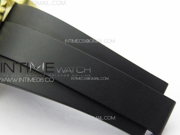 Yacht-Master 126655 YG 3EF 1:1 Best Edition 3D Black Ceramic Bezel on Black Rubber Strap VR3235 – Bild 28