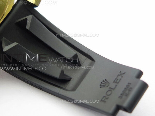 Yacht-Master 126655 YG 3EF 1:1 Best Edition 3D Black Ceramic Bezel on Black Rubber Strap VR3235 – Bild 29