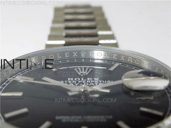 Day-Date 36 128239 SS BP Best Edition Black Stick Markers Dial on SS President Bracelet – Bild 29