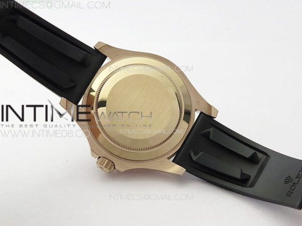 Yacht-Master 126655 3EF 1:1 Best Edition 3D Black Ceramic Bezel on Black Rubber Strap VR3235 – Bild 28