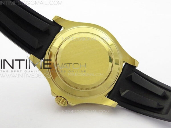 Yacht-Master 126655 YG 3EF 1:1 Best Edition 3D Black Ceramic Bezel on Black Rubber Strap VR3235 – Bild 31