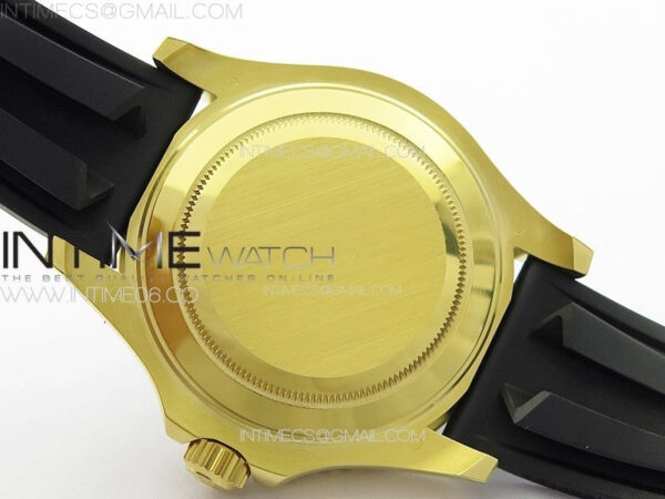 Yacht-Master 126655 YG 3EF 1:1 Best Edition 3D Black Ceramic Bezel on Black Rubber Strap VR3235 – Bild 32