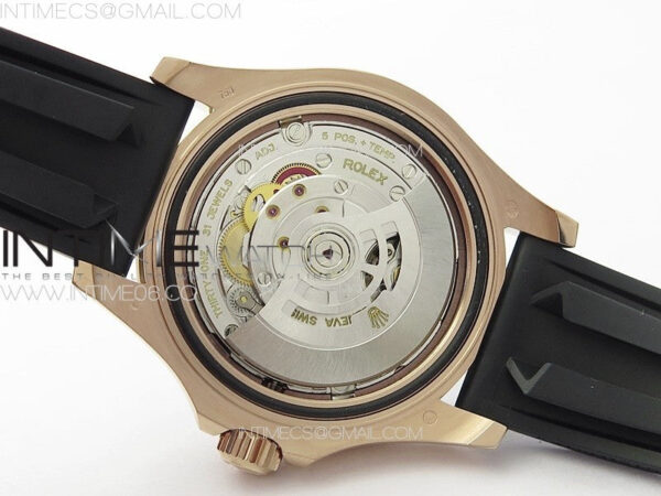 Yacht-Master 126655 3EF 1:1 Best Edition 3D Black Ceramic Bezel on Black Rubber Strap VR3235 – Bild 32