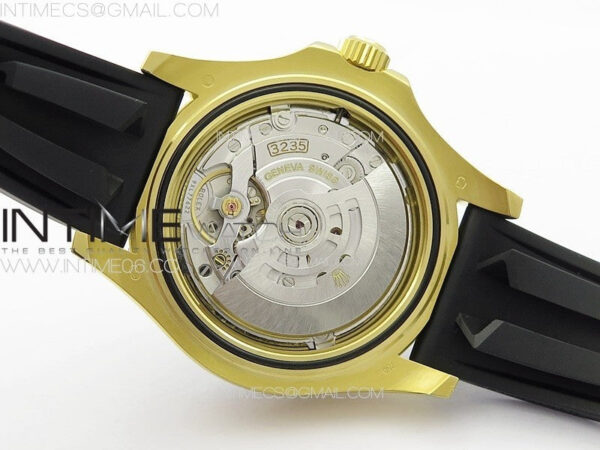 Yacht-Master 126655 YG 3EF 1:1 Best Edition 3D Black Ceramic Bezel on Black Rubber Strap VR3235 – Bild 34