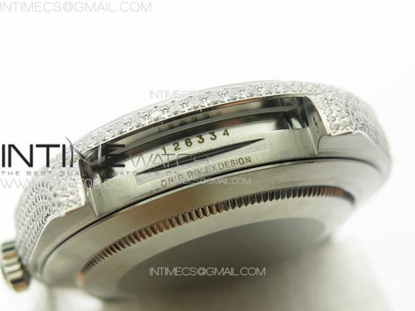 DateJust 41 126334 Full Paved Diamonds BP Best Edition Silevr Dial Sticks Markers on Jubilee Bracelet A2824 – Bild 35