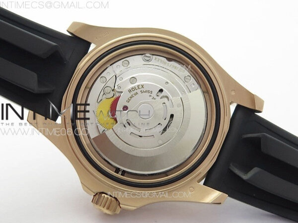 Yacht-Master 116655 40mm 904L RG VSF 1:1 Best Edition Black Dial on Oysterflex Rubber Strap VS3135 – Bild 35