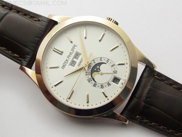 Annual Calendar Complications 5396 RG GRF Best Edition White dial on Brown leather strap A324 – Bild 2