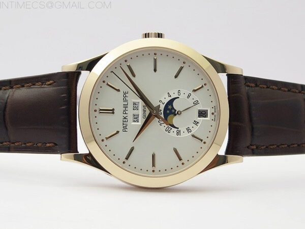 Annual Calendar Complications 5396 RG GRF Best Edition White dial on Brown leather strap A324 – Bild 3