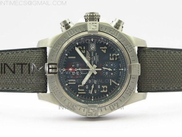 AVENGER BANDIT E1338310 TI V9F 1:1 BEST EDITION GRAY DIAL ON GRAY NYLON STRAP A7750 (FREE EXTRA STRAP) – Bild 3
