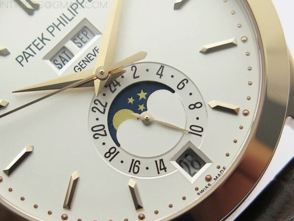 Annual Calendar Complications 5396 RG GRF Best Edition White dial on Brown leather strap A324 – Bild 5