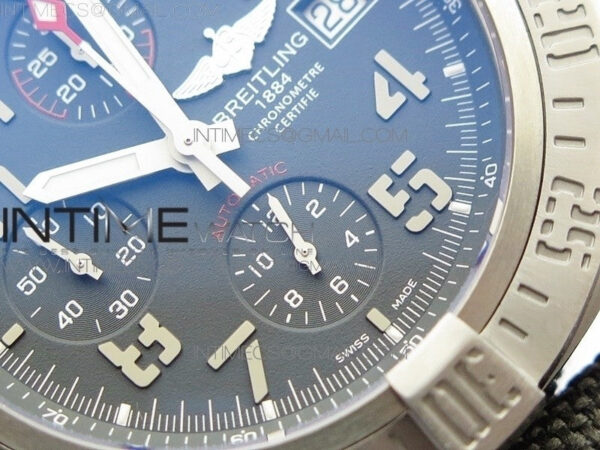 AVENGER BANDIT E1338310 TI V9F 1:1 BEST EDITION GRAY DIAL ON GRAY NYLON STRAP A7750 (FREE EXTRA STRAP) – Bild 6