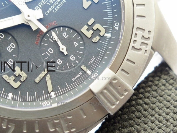 AVENGER BANDIT E1338310 TI V9F 1:1 BEST EDITION GRAY DIAL ON GRAY NYLON STRAP A7750 (FREE EXTRA STRAP) – Bild 7