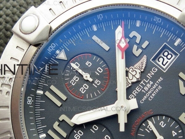 AVENGER BANDIT E1338310 TI V9F 1:1 BEST EDITION GRAY DIAL ON GRAY NYLON STRAP A7750 (FREE EXTRA STRAP) – Bild 9