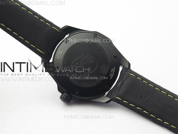 Aquaracer Calibre 5 PVD 41mm TARF 1:1 Best Edition Carbon/Yellow Dial on Black Nylon Strap SW200 – Bild 17