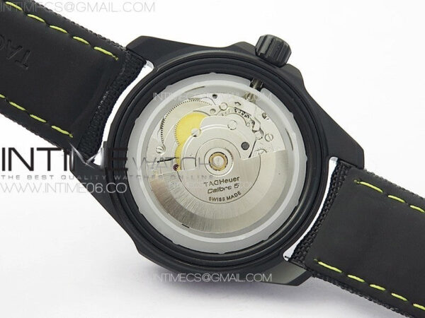 Aquaracer Calibre 5 PVD 41mm TARF 1:1 Best Edition Carbon/Yellow Dial on Black Nylon Strap SW200 – Bild 20