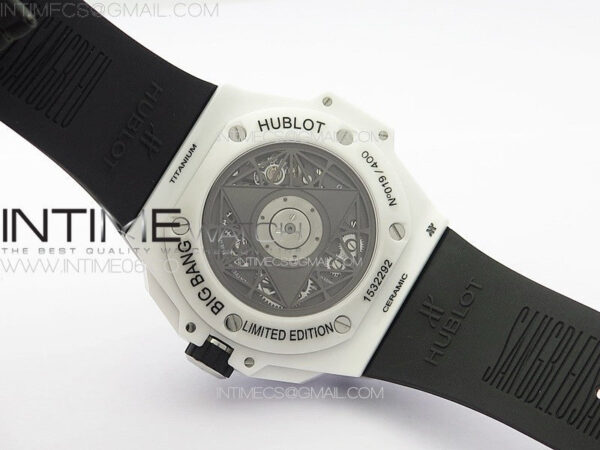 Big Bang Sang Bleu II White Ceramic ZF Best Edition on White Rubber Strap A1240 – Bild 22