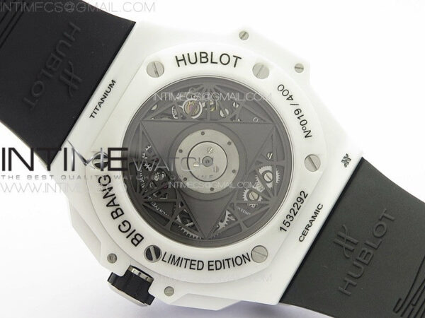 Big Bang Sang Bleu II White Ceramic ZF Best Edition on White Rubber Strap A1240 – Bild 23
