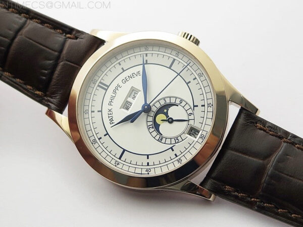 Annual Calendar Complications 5396 RG GRF Best Edition White dial Blue Markers on Brown leather strap A324 – Bild 2